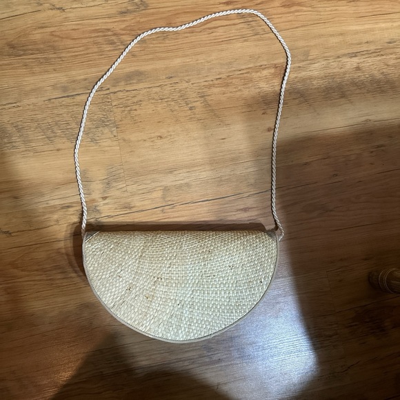 Boho Loredana Straw half circle purse - Picture 3 of 6